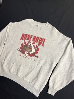 VTG WSU Sweatshirt XL Gray Rose Bowl 1998 Cougars Football USA Washington State - Thumbnail 3