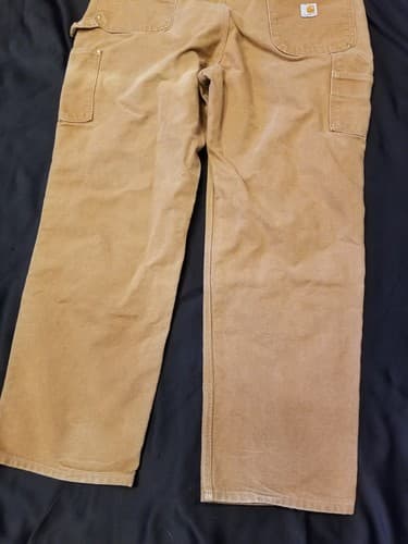 Vtg Carhartt B01 BRN Duck Double Knee 40x32. Actual 38x30 Loose Original Pants - Thumbnail 8