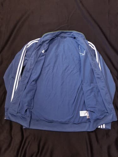 VTG ADIDAS Climalite SEATTLE SOUNDERS FC Training Zip Track Jacket Jersey Medium - Thumbnail 6