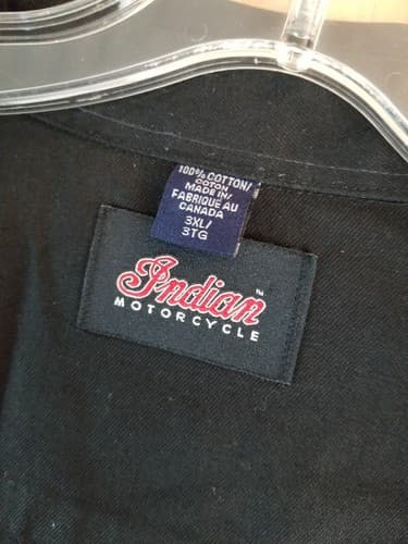 Vtg Rare INDIAN MOTORCYCLE Original Brand Size 3XL Long Sleeve- Canada Y2K XXXL - Thumbnail 6