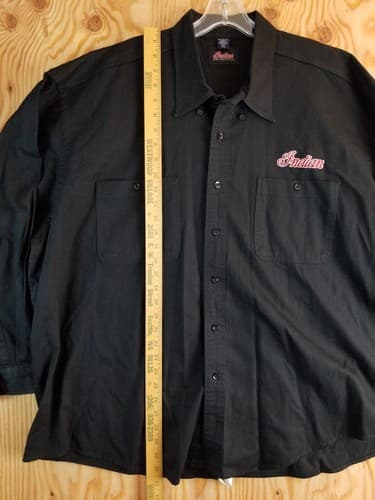 Vtg Rare INDIAN MOTORCYCLE Original Brand Size 3XL Long Sleeve- Canada Y2K XXXL - Thumbnail 9