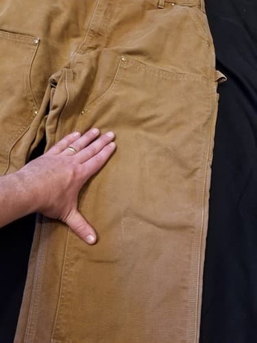 Vtg Carhartt B01 BRN Duck Double Knee 40x32. Actual 38x30 Loose Original Pants - Thumbnail 4