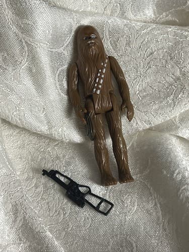 NICE! 1977 Chewbacca Star Wars Action Figure Complete Kenner + Rifle Gun Set - Thumbnail 2