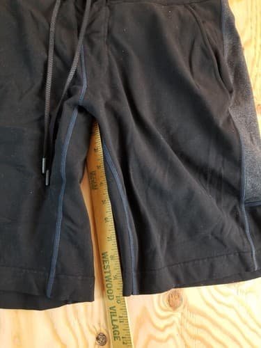 Lululemon Board Shorts Mens XL Black Gray Waist Tie Swim Outdoor Stretch Yoga - Thumbnail 6