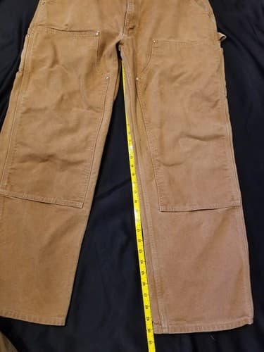 Vtg Carhartt B01 BRN Duck Double Knee 40x32. Actual 38x30 Loose Original Pants - Thumbnail 12