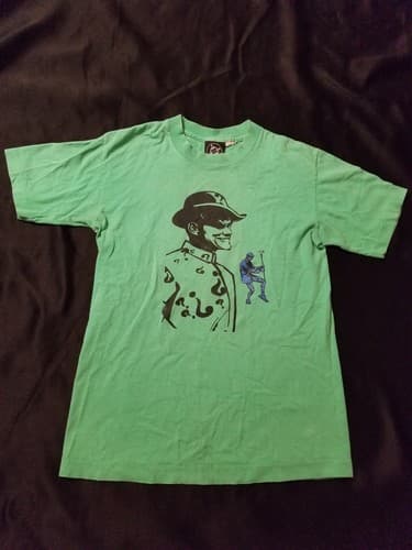 Vintage 90s Batman Forever Jim Carrey The Riddler T Shirt DC Comics Sz S RARE - Image 1