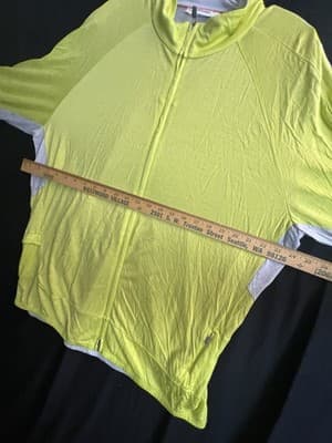 Icebreaker 150 Cool-Lite LS Full Zip Lyocell/ Wool Mens XXL Neon Yellow/ Grey - Thumbnail 11
