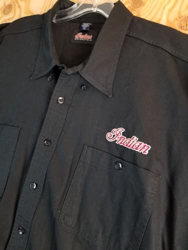 Vtg Rare INDIAN MOTORCYCLE Original Brand Size 3XL Long Sleeve- Canada Y2K XXXL - Thumbnail 4