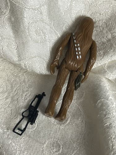 NICE! 1977 Chewbacca Star Wars Action Figure Complete Kenner + Rifle Gun Set - Thumbnail 4