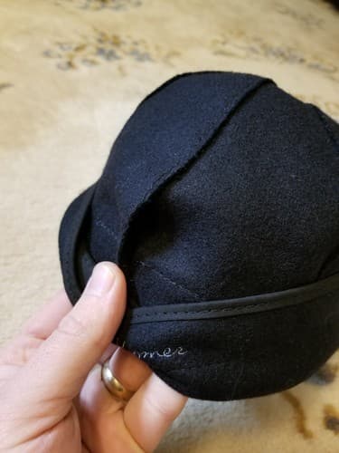 Stormy Kromer Hat Black Youth Children’s Size 6 1/2 Made in USA Wool 6.5 *READ - Thumbnail 4