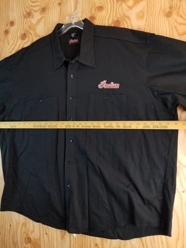 Vtg Rare INDIAN MOTORCYCLE Original Brand Size 3XL Long Sleeve- Canada Y2K XXXL - Thumbnail 10