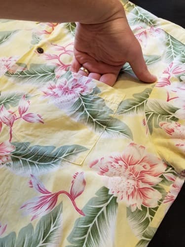 VTG Pineapple Juice Aloha Hawaiian Rayon Shirt Men Large Yellow Floral Flowers L - Thumbnail 8