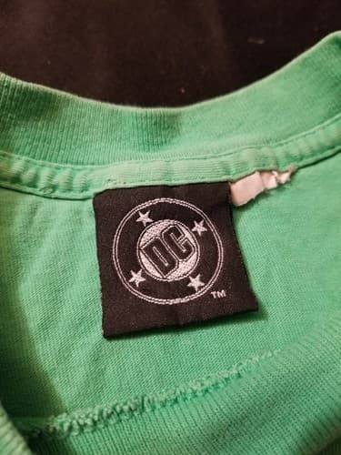 Vintage 90s Batman Forever Jim Carrey The Riddler T Shirt DC Comics Sz S RARE - Thumbnail 3