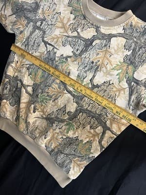 RARE VTG Hidden Wolf Woolen Predator Sweatshirt Pullover Jacket Mens L Camo - Thumbnail 8