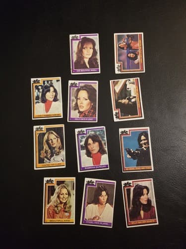 Vintage 1977 Charlie's Angels 11 Trading Cards Set Lot - Thumbnail 2