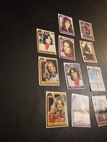 Vintage 1977 Charlie's Angels 11 Trading Cards Set Lot - Thumbnail 4