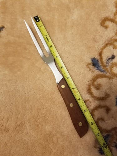 Stainless Steel Heavy Royal Two Tine Carving Fork Carver Japan Stainless Steel - Thumbnail 8
