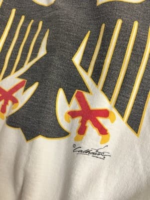 VTG Germany All Over Print Sweatshirt German Vulture 80s Football Soccer 2XL - Thumbnail 5