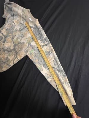 RARE VTG Hidden Wolf Woolen Predator Sweatshirt Pullover Jacket Mens L Camo - Thumbnail 10