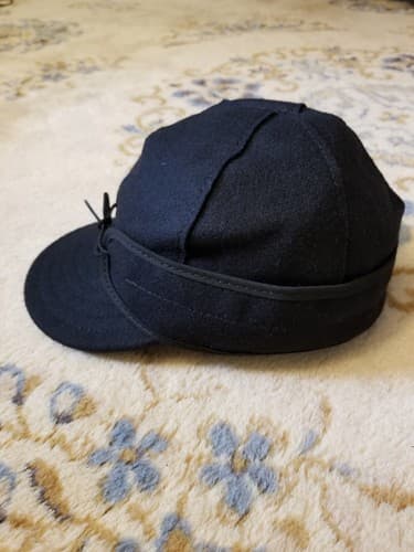 Stormy Kromer Hat Black Youth Children’s Size 6 1/2 Made in USA Wool 6.5 *READ - Thumbnail 2