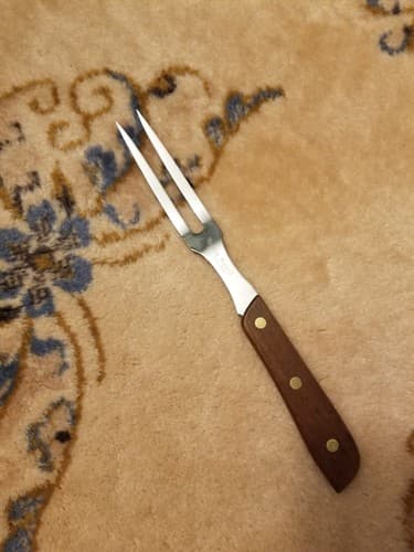 Stainless Steel Heavy Royal Two Tine Carving Fork Carver Japan Stainless Steel - Image 1