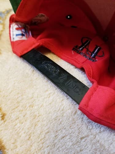 RARE Vtg San Francisco 49ers Big All Over Helmet Snapback Hat Logo Athletics Red - Thumbnail 12