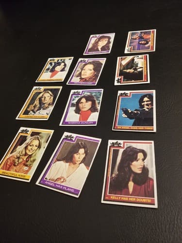 Vintage 1977 Charlie's Angels 11 Trading Cards Set Lot - Thumbnail 3