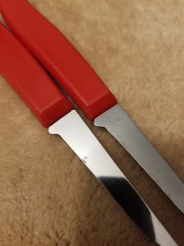 2 Quikut Paring Knives Red Overall Length 6" Blade 2.5" Knife Set - Thumbnail 7