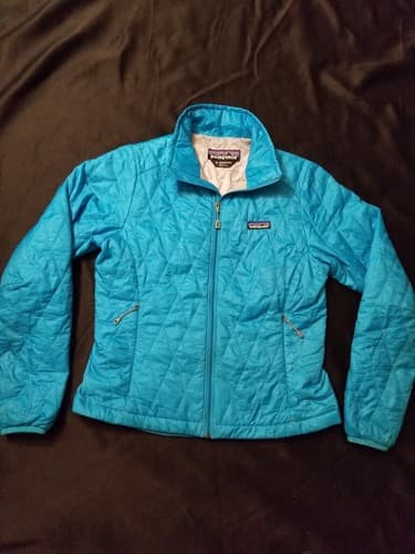 Patagonia Womens S Nano Puff Jacket Blue Curacao Teal 84215 Coat Small Puffer - Image 1