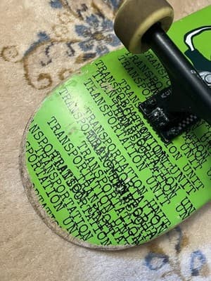 Rare TRANSPORTATION UNIT Skateboard Deck COMPLETE Ace Trucks Bones Super Reds TU - Thumbnail 10