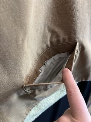 Vintage Carhartt Duck Vest Sherpa Lined USA 6SVT Mens 2XL XXL Brown Duck Fishing - Thumbnail 6