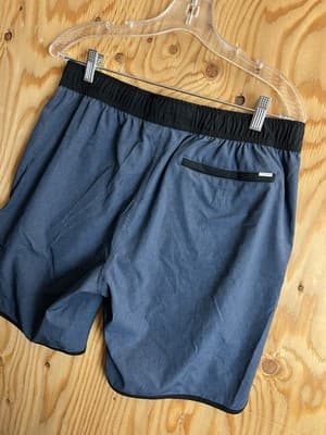 Vuori Banks Shorts Mens M V330 Blue Drawstring Shorts READ Rip On Leg - Thumbnail 7