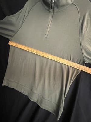 G/Fore Pullover Mens L Olive 1/4 Zip Long Sleeve Golf Performance Back Logo - Thumbnail 9