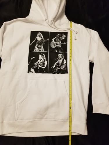 Taylor Swift The Eras Tour White Hoody Shirt Hooded Sweatshirt Mens L Oversize - Thumbnail 7