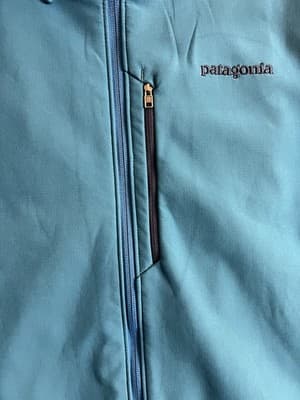 Patagonia Adze Hybrid Hoody Mens L Blue Softshell Polartec Windproof Jacket - Thumbnail 10