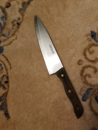 L'Hermitage Stainless Steel Kitchen Chef's 7" Blade Knife 15" Overall JAPAN Vtg - Image 1