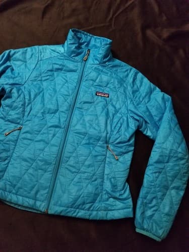 Patagonia Womens S Nano Puff Jacket Blue Curacao Teal 84215 Coat Small Puffer - Thumbnail 3