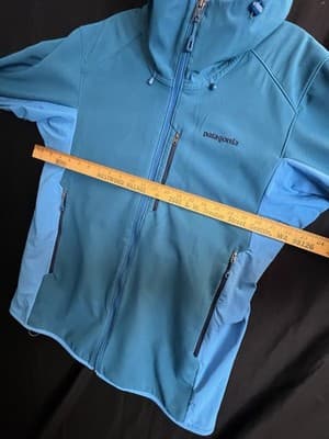 Patagonia Adze Hybrid Hoody Mens L Blue Softshell Polartec Windproof Jacket - Thumbnail 16