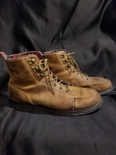 Dr. Martens Brown Walden Leather Moc Toe Laced Boot Mens 12 EU 46 Doc Marten - Thumbnail 4