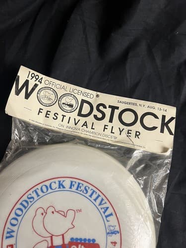 NEW VTG Innova Champion Frisbee Licensed 1994 Woodstock Festival Flyer 160g - Thumbnail 2