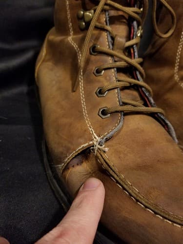Dr. Martens Brown Walden Leather Moc Toe Laced Boot Mens 12 EU 46 Doc Marten - Thumbnail 3