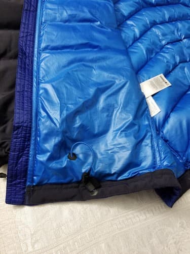 Eddie Bauer Jacket Mens Large Blue First Ascent Goose Down Puffer Zip Up Cordura - Thumbnail 6