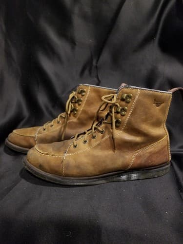 Dr. Martens Brown Walden Leather Moc Toe Laced Boot Mens 12 EU 46 Doc Marten - Thumbnail 7