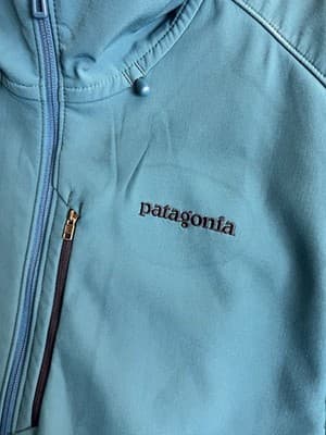 Patagonia Adze Hybrid Hoody Mens L Blue Softshell Polartec Windproof Jacket - Thumbnail 9