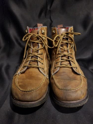 Dr. Martens Brown Walden Leather Moc Toe Laced Boot Mens 12 EU 46 Doc Marten - Thumbnail 11