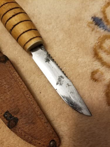 Vintage SOLING JAPAN Floating Fishing Knife Survival Bowie Hunting Handmade - Thumbnail 2
