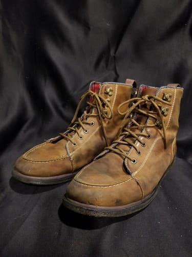 Dr. Martens Brown Walden Leather Moc Toe Laced Boot Mens 12 EU 46 Doc Marten - Thumbnail 8