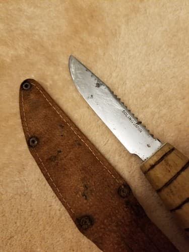 Vintage SOLING JAPAN Floating Fishing Knife Survival Bowie Hunting Handmade - Thumbnail 8