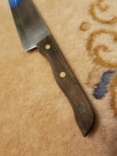L'Hermitage Stainless Steel Kitchen Chef's 7" Blade Knife 15" Overall JAPAN Vtg - Thumbnail 2