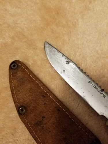 Vintage SOLING JAPAN Floating Fishing Knife Survival Bowie Hunting Handmade - Thumbnail 9